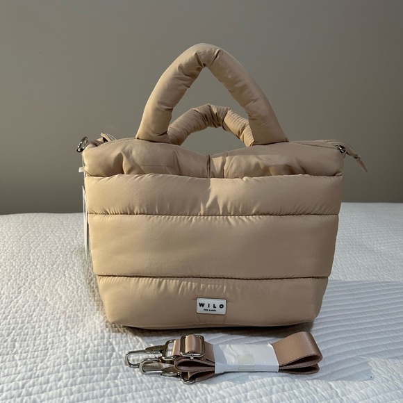 Wilo The Label Handbags - Wilo The Label Mini Puffer Active Tote Bag with Straps